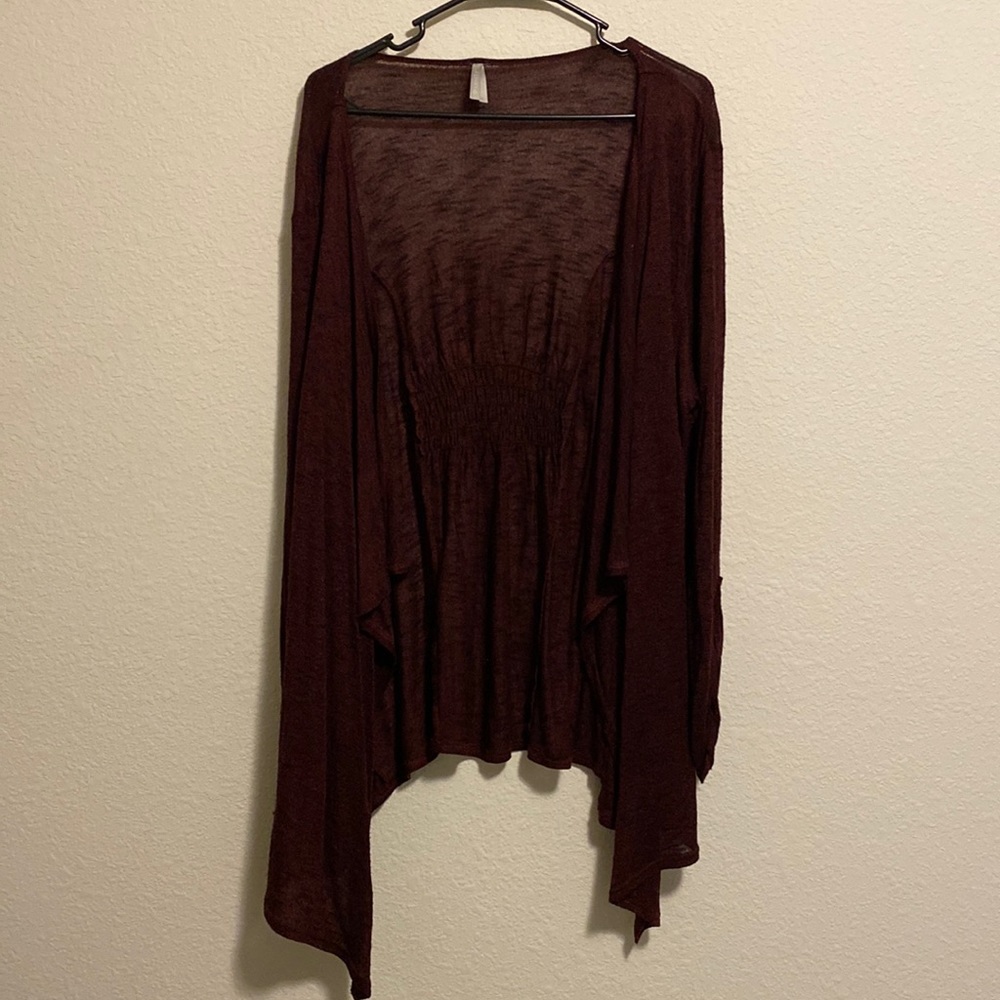 Vanity Maroon Cardigan